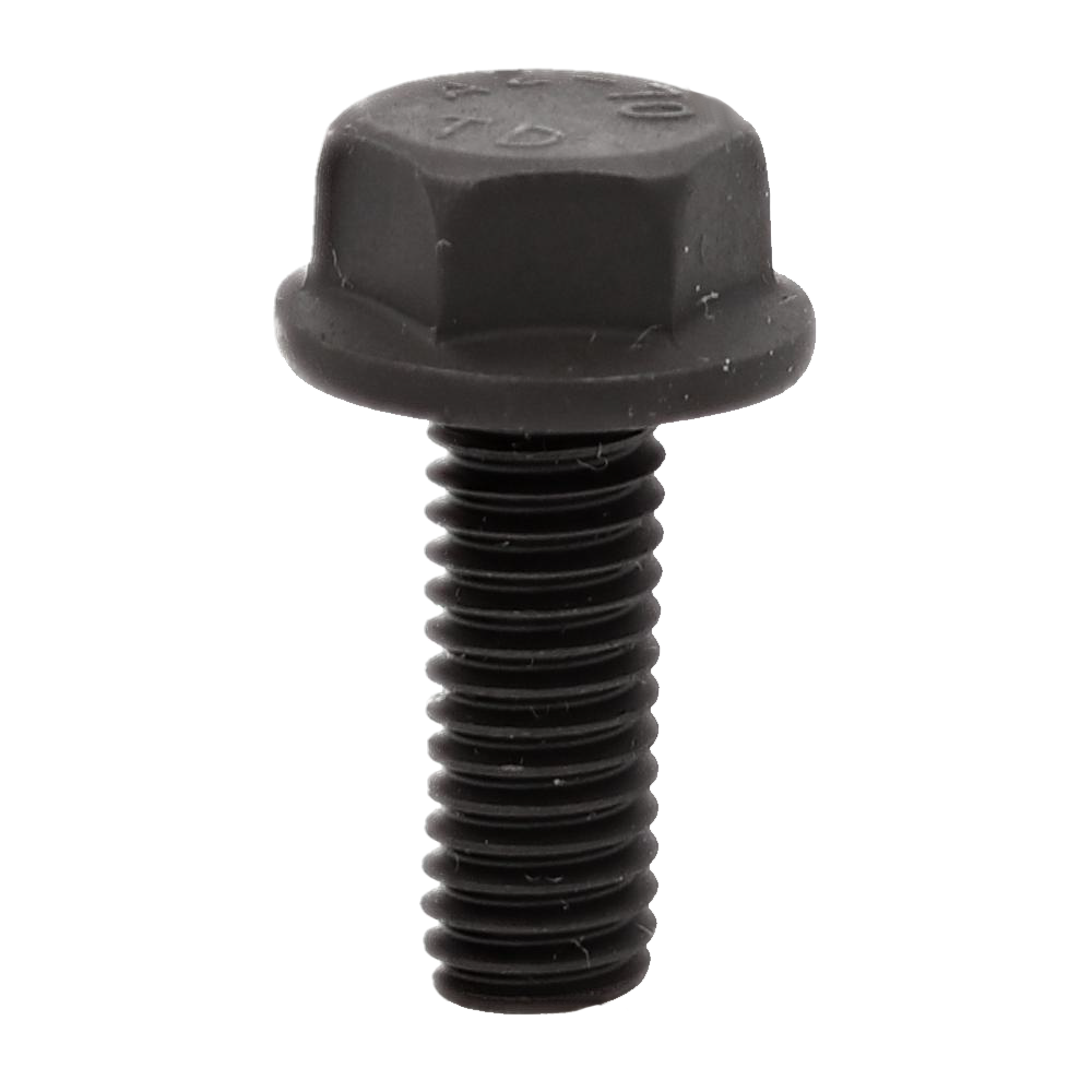 M5X0.8 Flange Bolt Black Stainless Coarse DIN 6921 - BelMetric